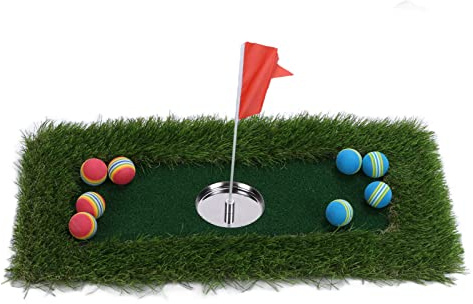 30x60cm Floating Practice Mat Putting Green Mat Game Set Mini Indoors Outdoor Carpet Mat Artificial Turf for Swimming Pool Party Water Park