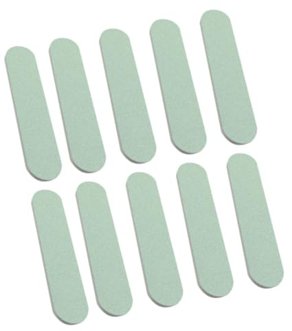 Pulidor de Uñas de Dos Caras 40 Piezas Eva Pp para Limado | Tono Verde Claro, Diseño Portátil, para Arte en Madera y Decoración de Uñas