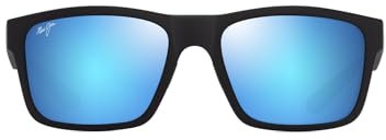 MAUI JIM BLUE HAWAII THE FLATS MATTE BLACK W/BLUE 57