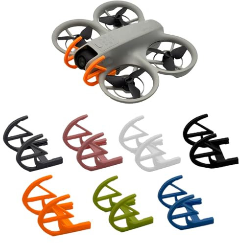 Gimbal Stötfångarskydd för DJI Neo, lins, säkerhetsstötfångare, skyddsstång, anti-kollision, lins, skyddsstång, kameralins, allroundskydd, skyddsstång för DJI Neo, drönare tillbehör (orange)