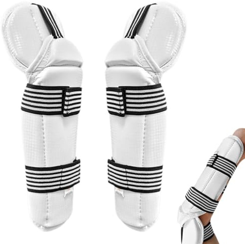 Ellbogenschoner Kampfsport Unterarmschutz PU Taekwondo Ellenbogenschützer Schutzausrüstung Mit PU-Oberflächen Ellbogenschützer Unterarm-Sport-Ellenbogenschutz Gepolsterte Armschoner Für Taekwondo