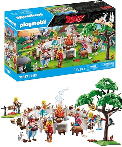 PLAYMOBIL Asterix Das Dorfbankett | Asterix und Obelix | Abenteuer Spielzeug für Kinder ab 5 Jahren | 71827