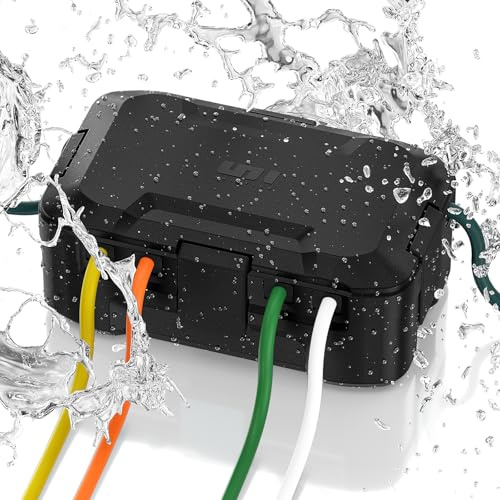 Kabelbox Wasserdicht, IP55 Unistyle Medium Stromkasten Außenbereich, Outdoor Steckerschutz Aussen Wasserdichte, Ideal zum Schutz von Steckdosenleiste, Aufputzdosen Innenmaße = 26cm x 15cm x 12cm