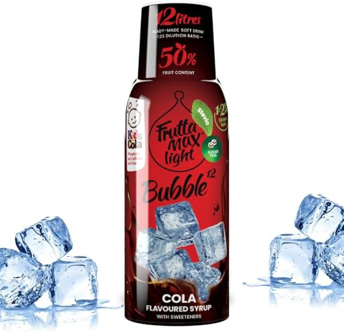 FruttaMax Sugar-Free Cola Syrup – 50% Real Fruit | Low-Calorie Drink Syrup for Soda Makers, Cocktails & Desserts – 500ml