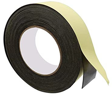 Selbstklebendes Schaumstoffband For Türstärke 1 mm hochdichter geschlossenzelliger selbstklebender Wetterdichtungsstreifen schwarzes 10 m langes Gummiband stoßfester Schaumstoff-Dichtungsstreifen(15mm
