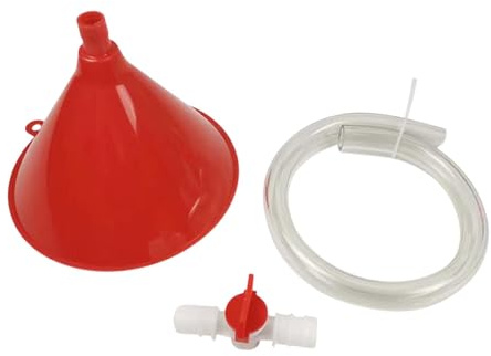 Sharplace Beer Funnel, Kink Free Tube, Flexible Beer Funnel with Valve Hose for Birthday Beer Drinking Games Events