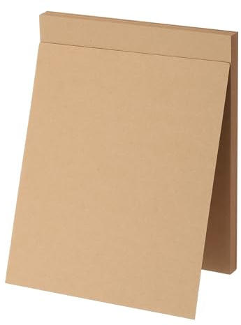 PATIKIL Chipboard Book Board, 10 x 8.5 Inch 30 PT 20 Pcs Thick Chipboard Kraft Paper Sheets Bookbinding Making Supplies Kit for Designer Craft Book Binding Cover Backing Craft, Wood