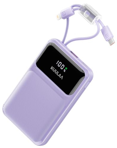 Kuulaa Power Bank 10000mAh 22,5W PD3.0 QC4.0 Ricarica Rapida USB C Input & Output Caricatore Portatile Powerbank con LCD Display Digitale per iPhone, Samsung, Huawei, Switch, ecc