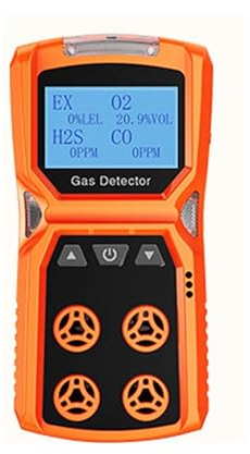 Multi Gas Detector Gas Meter O2 H2S CO LEL 4 In 1 Hydron Sulfide Carbon Monoxide Combustible Gas Leak Detector With Wide Test Range