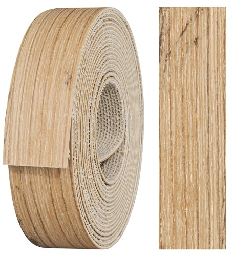 haggiy Cinta para Bordes en ABS con Adhesivo termofusible 22 mm x 2,5 m – Cinta para Cantos Premium Extra Fuerte para Planchar en Paneles de Muebles y estantes – decoración: Roble Artisan | Extra Fuerte, Adhesivo termofusible, para Planchar en Paneles de Muebles y estantes