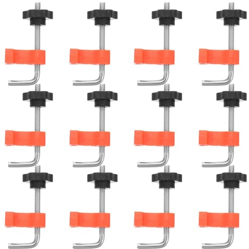Anneome 12PCS Right Angle Clamps for Woodworking and Stone Heavy Duty Granite and Marble Corner Clamps for Countertop and Tile Installation