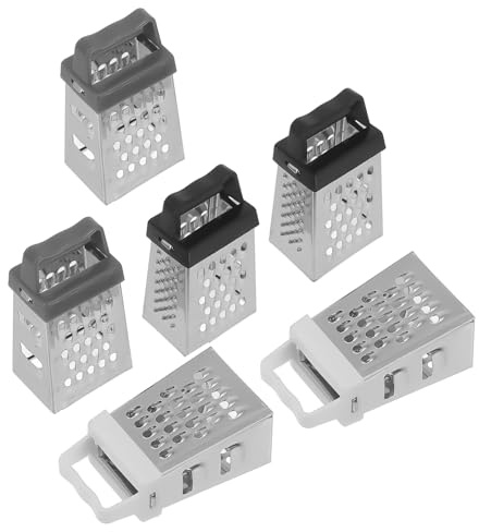 Holibanna 6 Pièces Mini Râpe à Fromage Inox Râpe Multifonction Faces pour Gingembre Légumes et Fruits Petit Ustensile de Cuisine Ergonomique