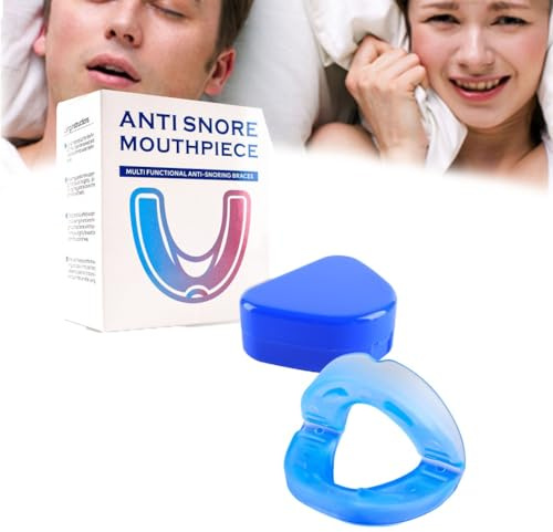 Sofela Airflow Dispositivo Antironquidos Potente Y Eficaz Contra Los Ronquidos Apnea Del Sueño Antironquidos Dentales Ajustable Respiración Cómoda Y Mejorada(Blue)