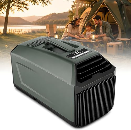Portable Air Conditioner - 5100 BTU 24V DC/4500 BTU 110V, Dual Hose, Self-Evaporating, 330W Low Draw, Quiet Sleep Mode for Tent, RV, Truck Cabins, Overlanding
