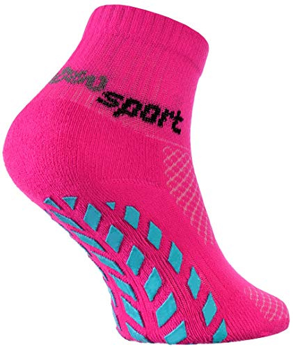 Rainbow Socks - pojkar flickor neon sneaker sport stoppstrumpor