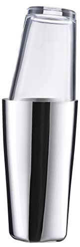 Zone Rocks Boston Shaker Dia. 9,2 x 29,5 cm Polished Steel/Glas