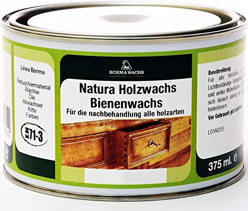 Natura Holzwachs Bienenwachs Möbelwachs Antikmöbel Wachs EN71-3 (Nussbaum antik - 14)