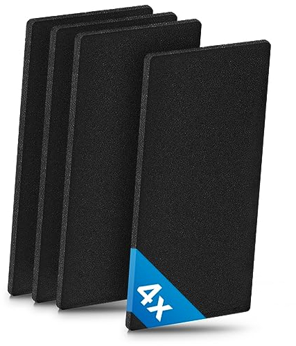 Segerfull 4 x torkfilter ersättning för Bauknecht Whirlpool Privileg HX 481010354757 | värmeväxlare filter 225 x 107 x 8 mm | skumfilter | svampfilter för torktumlare