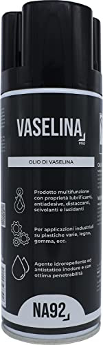 VASELINA Spray Professionale Multifunzione Inodore e Naturale con Proprietà Scivolanti NA92 PRO 400 ML (1 pezzo)