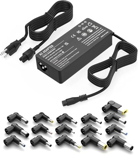 90W Universal AC Adapter Laptop Charger Replacement for HP Dell Acer Asus Lenovo Samsung IBM Toshiba Sony Fujitsu Gateway Notebook Ultrabook Chromebook Power Supply Cord with 16 Tips