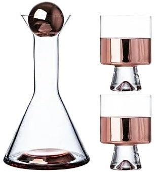 Pitcher Water Jug and Glass Set,crystal Wine Glasses Cup Set Bar Accessories,Nordic Light Luxury Cold Kettle Wine Milk Bottle Water Bottle (Color : Rose Red)