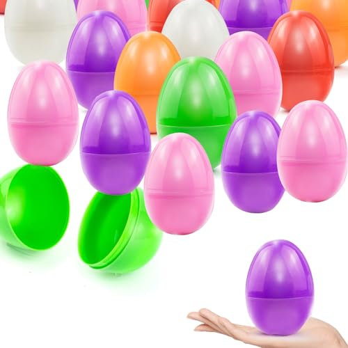 AUFIKR 6-colore 3.2 uova di Pasqua trattate per il ripieno, Pasqua tema festa favore, caccia uova di Pasqua, cestino stuffers riempitivo, prezzo aula (12)