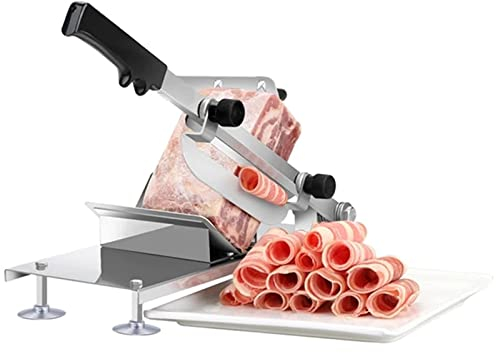 MLUENF für den privaten oder gewerblichen Gebrauch, manuelle Aufschnittmaschine für Fleisch, Hackfleisch, Ente, Fisch, Edelstahl, Haushalt für die Küche zu Hause