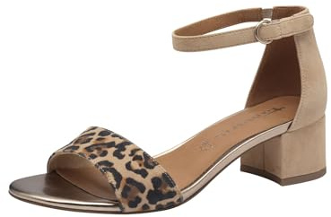 Tamaris dam 1-28291-44 sandal med klack, leopard comb, 37 EU, Leopard Comb, 37 EU