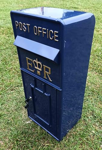 Vintage Style Wall Mounted Post Box Or Letter Box - Blue
