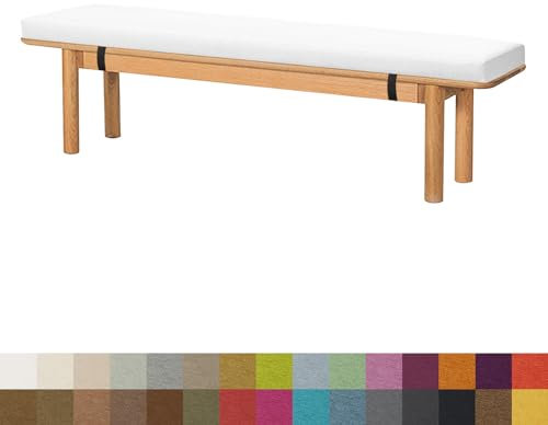 Cuscino per panca da giardino da esterno, 180 x 30 x 5 cm, rettangolare, per mobili da patio, comodo cuscino per sedia a sdraio, veranda, altalena, sedia lunga, colore beige, imbottitura resistente