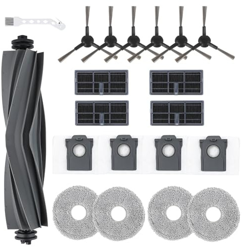 Feilifan 19 PCS Accessories Kit for Dreame L10s Pro Ultra Robot Vacuum | Replacement Parts Main Brush, Side Brush, Filter, Mop Pad, Dust Bag, Fit for L10s Pro Ultra Robot Vacuum