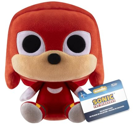 Funko Pop! Plush: Sonic The Hedgehog- Knuckles The Echidna (7) - Peluche da Collezione - Idea Regalo per il Compleanno - Merchandising Ufficiale Peluche per Bambini e Adulti E Fidanzate