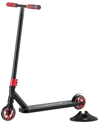 VEVOR Trottinette Freestyle pour Enfants de 11 à 13 Ans, Adolescents, Adultes, Trottinette acrobatique garçons et Filles, Plateau en Aluminium léger à Double Couche, pour intermédiaires et débutants