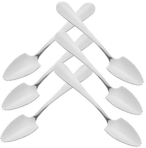 IMIKEYA 6pezzi Cucchiaio Da Frutta in Acciaio Inossidabile Cucchiaio Da Per Arance e Kiwi Resistente e e Ristorante