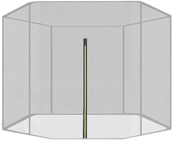 AMENGJ Rete Tappeto Elastico Rete di Protezione for Trampolino 10/12/13/14/15/16 Piedi Anti-Caduta in Nylon for Trampolino, Rete di Sicurezza 170 cm, Protezione Alta(16 Feet)