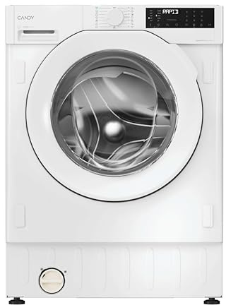 Candy Pro-Wash 400 BC4S68M6D8J-S, Lavadora Integrable 8 KG, 1600 RPM, Display Digital, Conectividad WIFI, 16 Ciclos, Motor Inverter, Inicio Diferido 24H, Bloqueo Infantil, Detector KG, Blanco