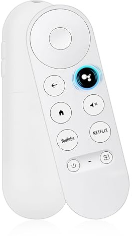 WEDAWIN Fernbedienung für Chromecast Google TV, T Fernbedienung Bluetooth Sprachsteuerung G9N9N, Ersatz Fernbedienung für Google mit Netflix und Youtube Buttons