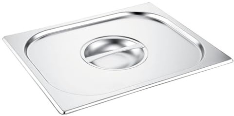 C&S Homestore Stainless Steel Gastronorm 1/2 Size Lid – Durable Food Storage Container Lid for Catering, Buffet, Bain Marie, Chafing Dish - Cover 1/2