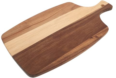 DIYEAH Planche Bois Polyvalente pour Pizza Steak Fromage et Desserts Plateau de Service Élégant pour Apéritifs Fruits Secs Bonbons et Salades Lors de Fêtes et Repas
