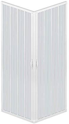 Box Doccia 80x100 in PVC MOD. Acquario con Apertura Centrale