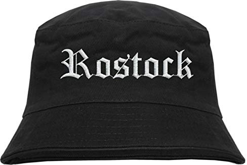 HB_Druck Rostock Fischerhut - Bucket Hat - Bestickt - Schwarz L/XL