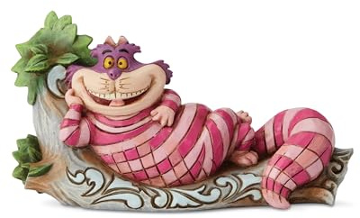 Enesco Disney Traditions by Jim Shore Figurine Chat du Cheshire sur Un Arbre Alice au Pays des Merveilles, 7 cm, Multicolore, 2.72 inch