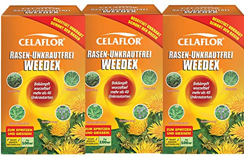 3 x 100 ml Rasen Unkrautfrei WEEDEX