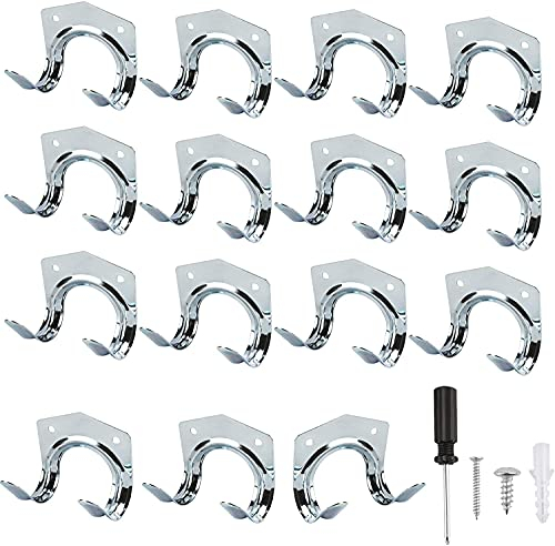 15 Stück gartengerätehalter Haken, Gerätehalter Garten, robuste Mehrzweck-Werkzeug-Haken, für Lager, Garage, Schuppen, Gartenwerkzeuge