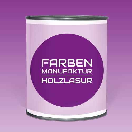 Farben Manufaktur Holzlasur Lasur Holzfarbe Holzschutzlack Holzlack lasierend n. deckend RAL 0,5L, Farbe: ca. RAL 7039 Quarzgrau