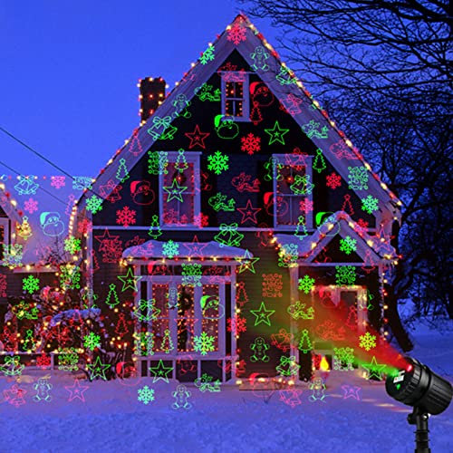 Proiettore di luci di Natale, luci di Natale per proiettore a LED per Interni per Esterni, Lampada per proiettore di Capodanno per Natale Halloween Party Compleanno Carnevale