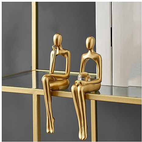 Tauzveok Denker Skulptur, Modern Deko Wohnzimmer Skulptur, Denker Statue Für Dekoration Wohnzimmer, Bar, Zimmer, Büro, Desktop
