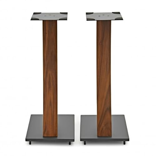 AVCOM Speaker Stands 650mm with Cable Management, Walnut Pair