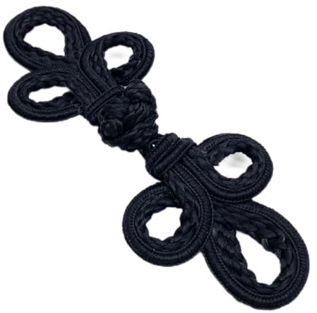 Generic 10 Stück Chinesische Knoten Frosch Knöpfe - Premium Nähknöpfe für DIY Nähen - Vielseitig, leicht zu verwenden, strapazierfähig und traditionelles Design