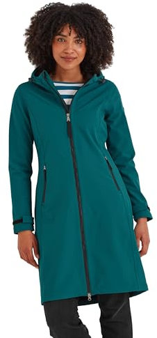 TOG24 Womens Waterproof Softshell Coat & Jacket. 8K Waterproof Protection, Breathable & Windproof. Toggle Adjusters On Hood Opening, & Microfleece Bonded To The Inside For Maximum Warmth & Comfort
